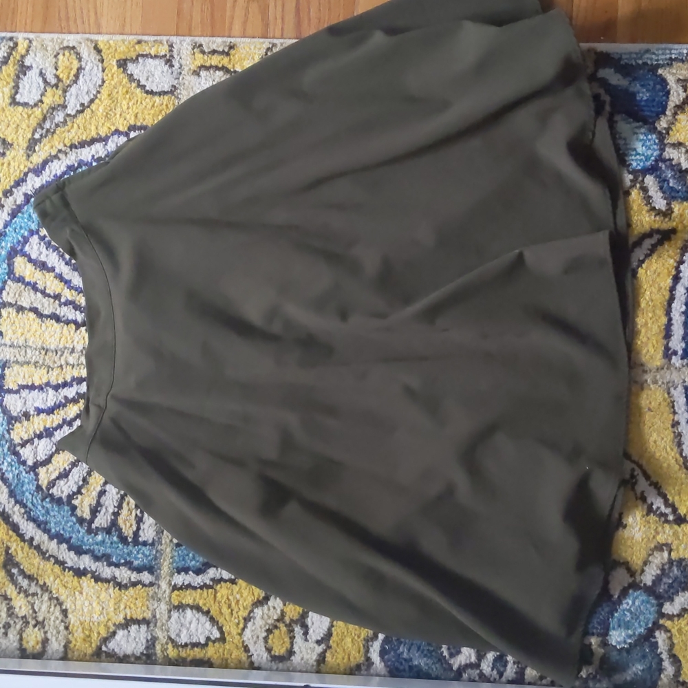 Modcloth Olive Green Midi Skirt